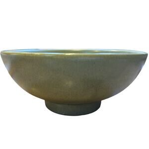 Vintage Haeger USA 101 Matte Green Centerpiece Bowl Floral Arrangement Cottage